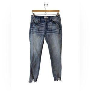 BKE Victoria 28 Women's Blue denim Jeans universal fit mid rise ankle skinny